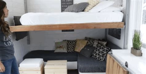 Genius Tiny House Is Full Of Diy Transforming Furniture