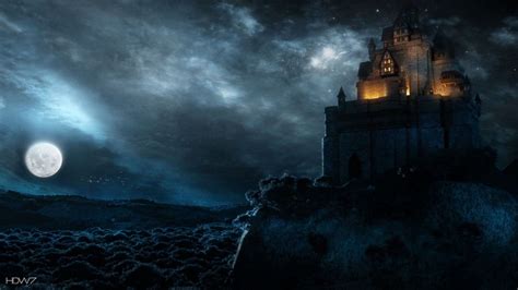 Castle Night Wallpapers Wallpaper Cave