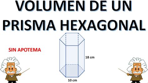 Volumen De Un Prisma Hexagonal Sin Apotema Youtube