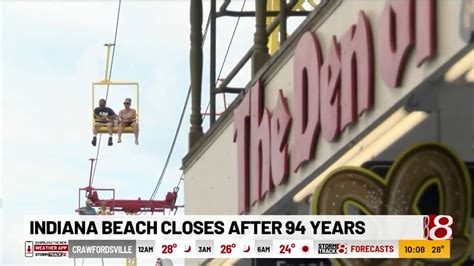 Indiana Beach Closes After Years Youtube