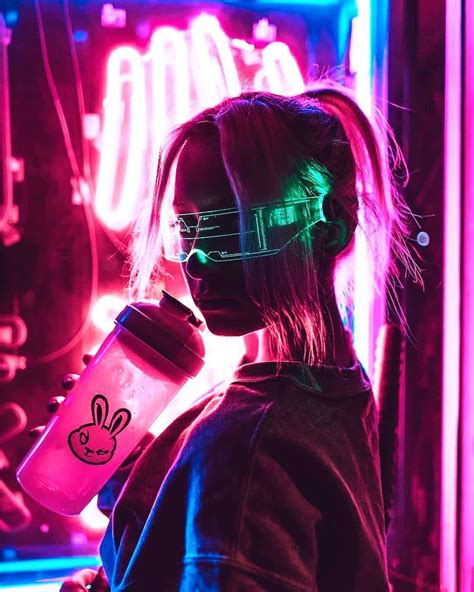 These Glasses Are So Siccckkk Neon Photography Cyberpunk Girl