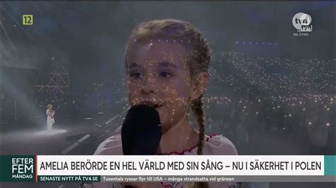 Swedish News Amelia Anisovych Singing The National Anthem At A Charity Concert In Lodz