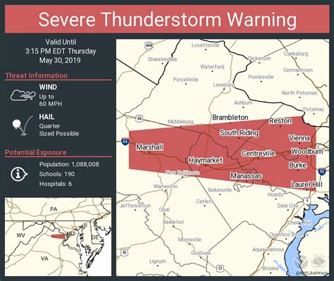 Severe Thunderstorm Warning In Effect This Afternoon Reston Now