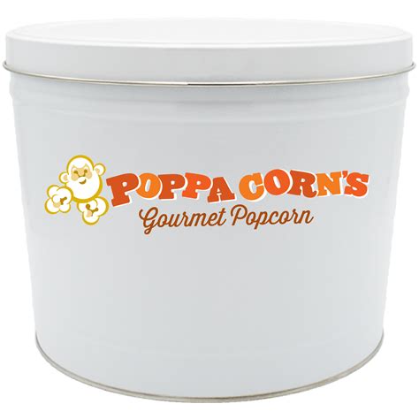 Custom Popcorn Tins Poppa Corns