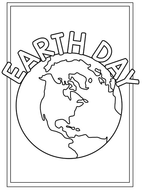Dibujos De Día De La Tierra 2 Para Colorear Para Colorear Pintar E