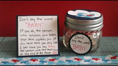 Download our printable baby shower games for a baby shower bundled with joy. DIY Baby Shower Games - Don't say the word BABY - YouTube