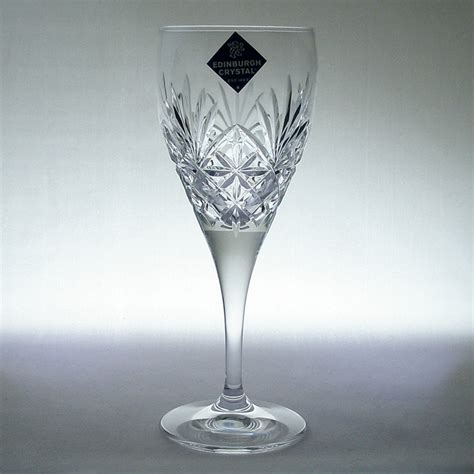 Edinburgh Crystal Duet Wine Glass Cut Pattern