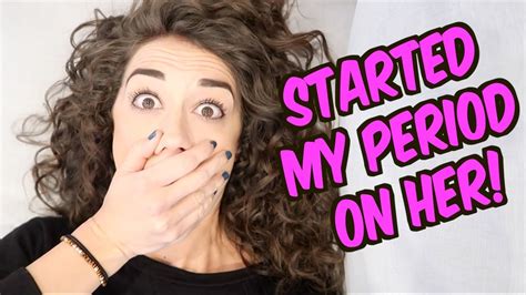 i started my period on her youtube