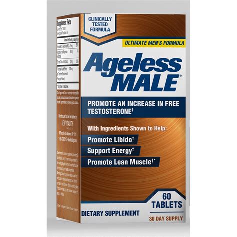 They are composed of potent and clinically. Ageless Male Free Testosterone Booster with Testofen ...