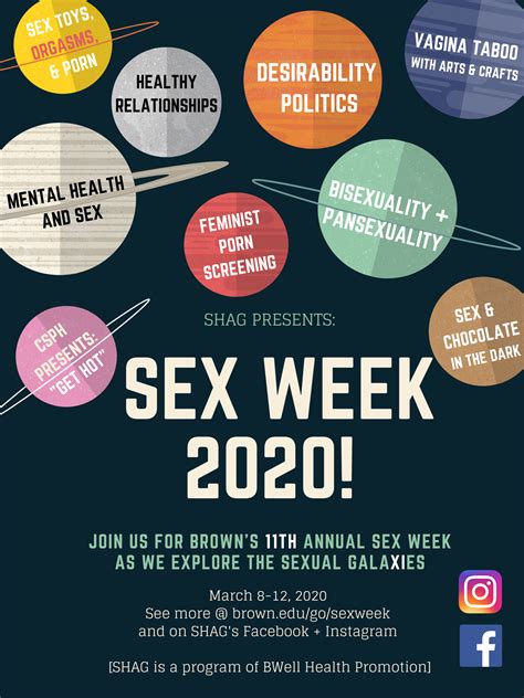 Sex Week Xi 2020 Health Promotion Brown University