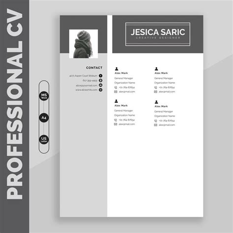 Resume Template Professional Resume Template Instant Etsy Resume