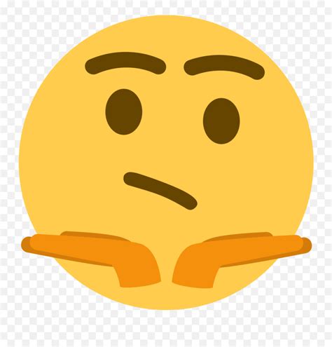 Shrugging Shrug Emoji Discord Shrug Emoji Free Emoji PNG Images EmojiSky Com