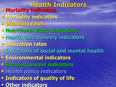 Ppt Health Indicators Powerpoint Presentation Free Download Id 5851835