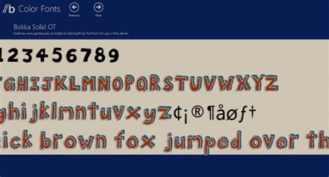 Microsoft Adds Multi Color Fonts In Windows 81 Proposes