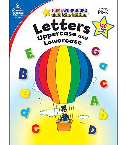 Carson Dellosa Letters Uppercase And Lowercase Grades PK K Workbook Volume Home
