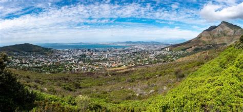 Panorama Of Cape Town From Table Mountain Westerne Cape South Africa