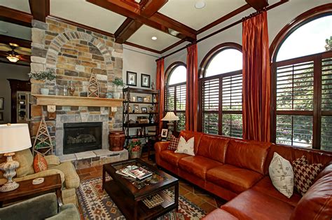 Den With Stone Fireplace Stone Fireplace Design Room