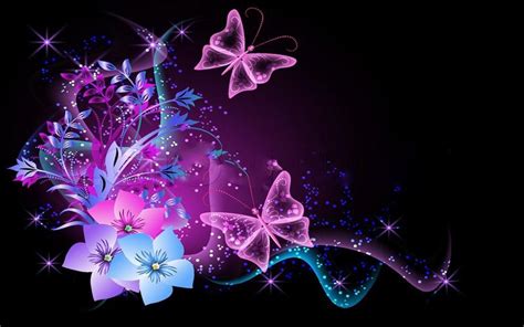 Neon Butterfly Wallpapers Wallpaper Cave