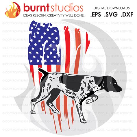 Download SVG Cutting File, USA Grunge Flag with Hunting Dog, Duck ...