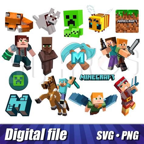 Minecraft Svg Png Cricut Images Minecraft Characters Cut Inspire Uplift