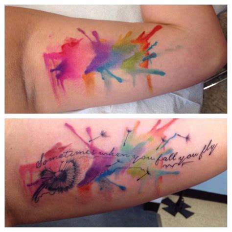 Watercolor Tattoo Sleeves Paint Splatter Tattoo Picture Tattoos
