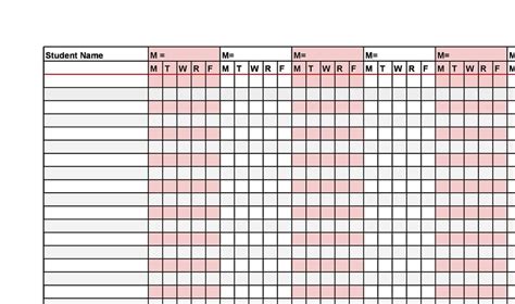 5 Free Attendance Register Templates Word Excel Formats