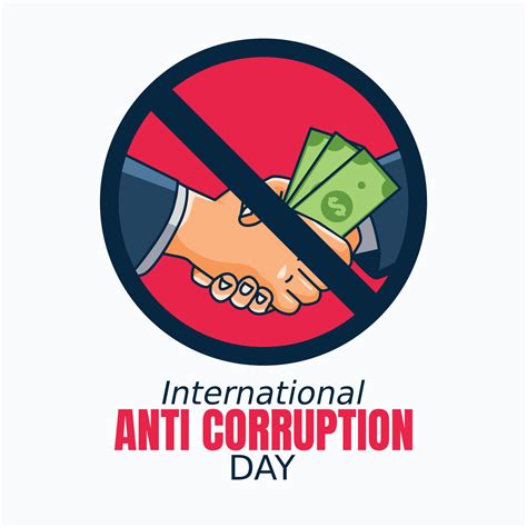 International Anti Corruption Day Vector Illustration Suitable For