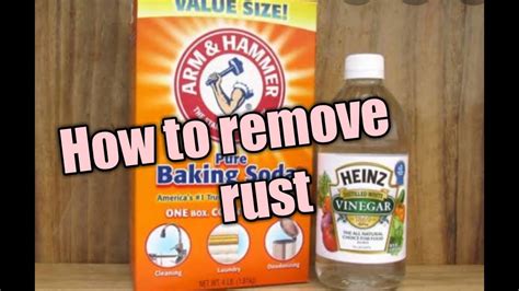 How To Remove Rustbaking Soda And Vinegar Is The Best Youtube