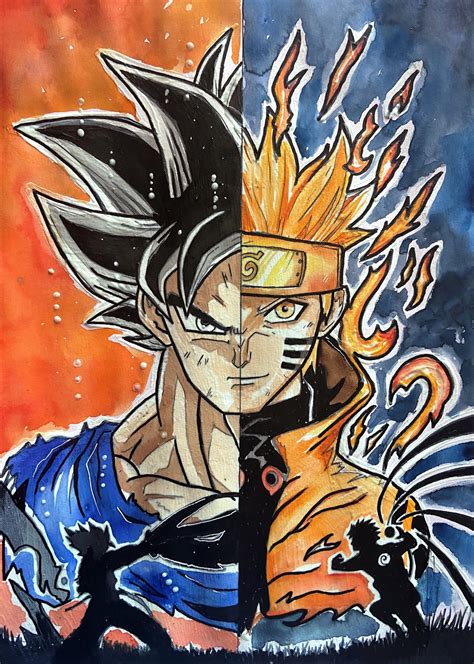 Dibujos De Goku Y Naruto Reverasite