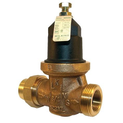 Zurn 1 In Brass Water Pressure Reducing Valve 1 Nr3xl The Home Depot