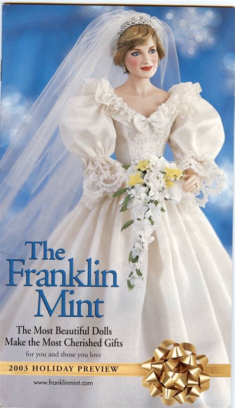 Franklin Mint Catalog Princess Diana Bridal Doll Princess Diana