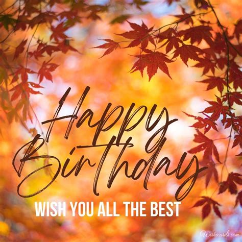 40 Beautiful Seasonal Happy Birthday Cards With Wishes