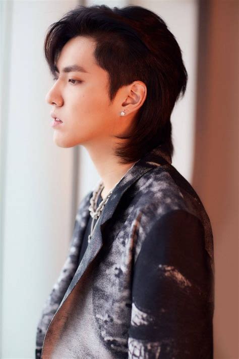190107 Kris Wu Studio Weibo Update Push Back Hairstyle Male Model