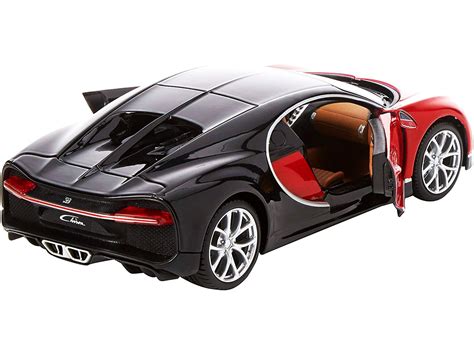 Buy Model Kit Bugatti Chiron Red And Black Skill 2 Assembly Line 124