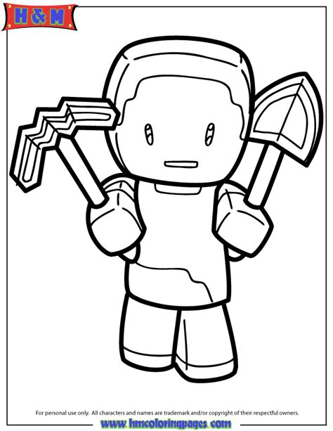 30 Minecraft Pickaxe Coloring Pages Free Printable Coloring Pages