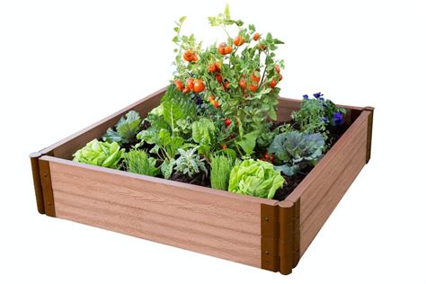 This unit fits nicely in a corner or anywhere you want to plant vegetables, fruit or herbs. Frame It All Raised Garden - 4 Feet x 4 Feet x 12 Inch ...