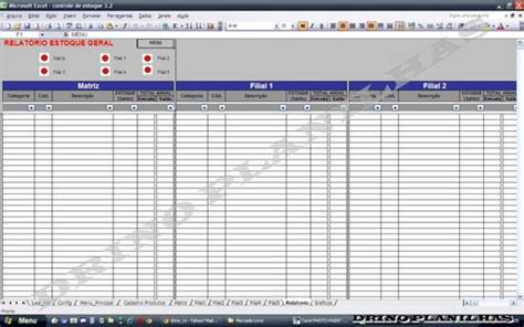 Planilha Controle De Estoque Gestão De Estoque R 1700 Em Mercado