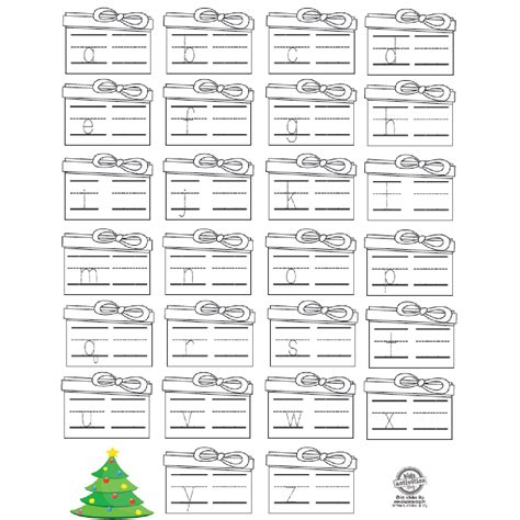 Free Printable Christmas Writing Practice Worksheets