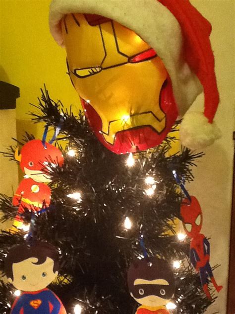 This Is The Top Of His Tree Iron Man Superhero Christmas Tree
