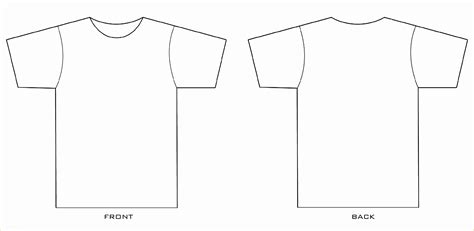 Free Tee Shirt Template Of Vector Blank Tshirt Template Front And Back