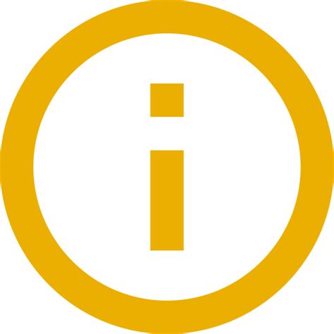 Yellow Information Icon Png Symbol