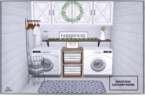 Magnolia Laundry Room By Chicklet From Tsr • Sims 4 Downloads