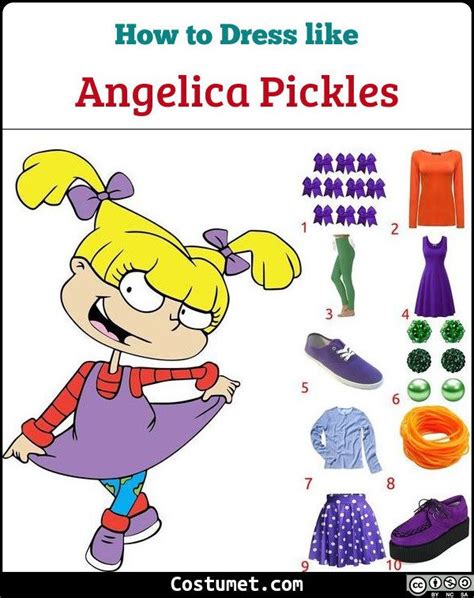 Angelica Pickles Costume Rugrats For Cosplay And Halloween