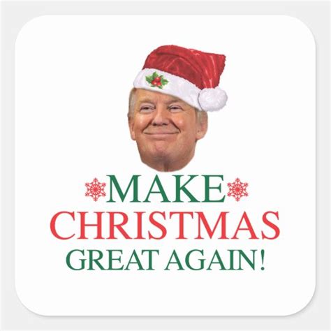 Donald Trump Make Christmas Great Again Sticker