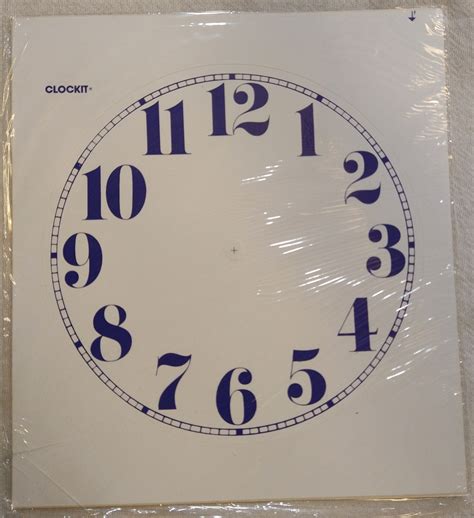 7 12 Peel And Stick Paper Dials Ronell Clock Co