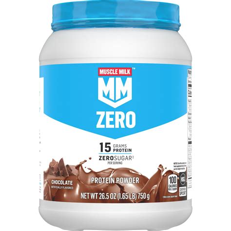 Muscle Milk Zero Sugar Protein Powder 15g Protein Chocolate 165