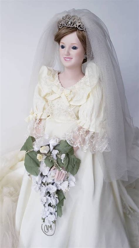 Princess Diana Bride Doll 21 Tall 1985 Danbury Mint Etsy