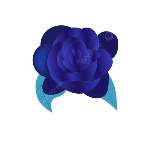 Blue Rose Flower For Wedding Invitation Decoration Transparent