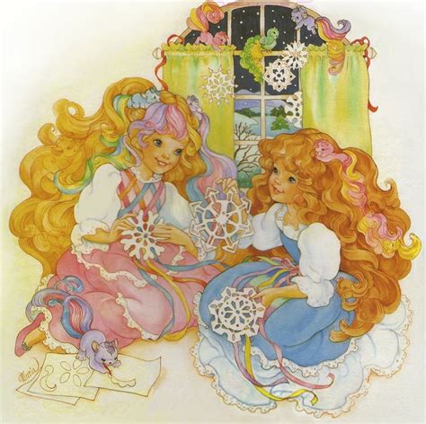 Lady Lovely Locks And Maiden Fairhair Making Snowflakes 80s Cartoons