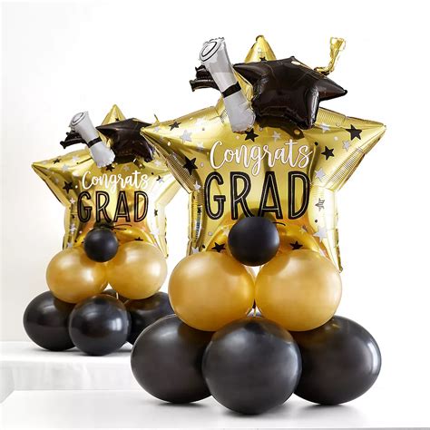 Air Filled Graduation Star Balloon Centerpiece Kit Party City